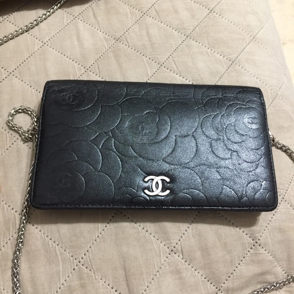 ❌❌CHANEL CC Logo Lamb Skin Wallet/Crossbody Bag 💼 - Picture 10 of 15